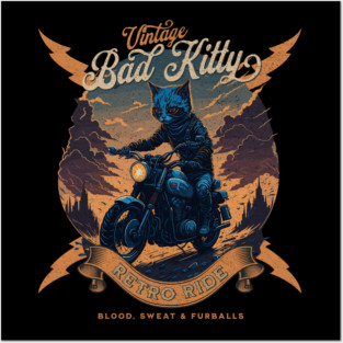 BAD KITTY: RETRO RIDE Posters and Art
