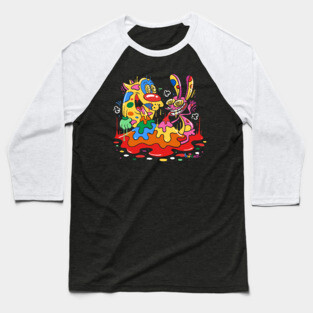 Ren and Stimpy Baseball T-Shirt