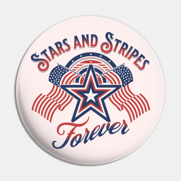 Stars And Stripes Forever Pin by The WYLD Tribe