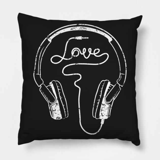 Sound of Love. Dark Vibe Pillow by filiposwear