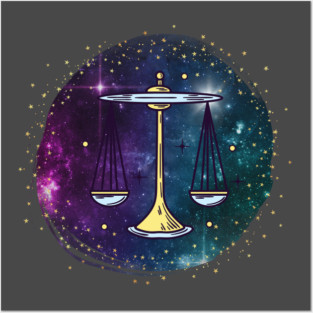 Libra, Libra girl, Zodiac Astrology sign love star happiness Posters and Art