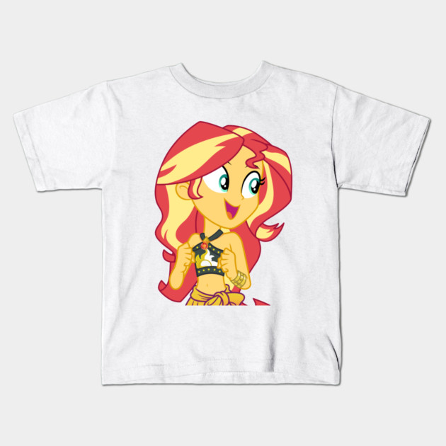 Beach Sunset Shimmer Equestria Girls Kids T-Shirt TeePublic