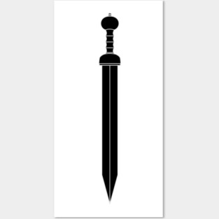 black roman gladius Posters and Art