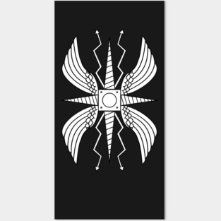 Imperial Roman Shield III. Scutum III (white) Posters and Art