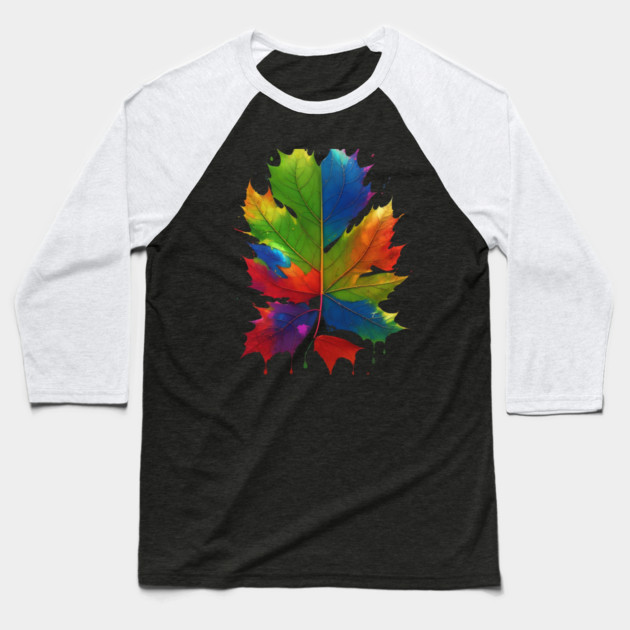 Canadian Patriot Baseball T-Shirt by Pixel Threads 