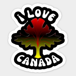 I Love Canada Sticker