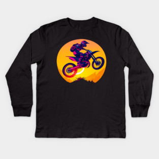 Dirtbike Kids Long Sleeve T-Shirt