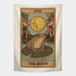 The Moon - Frogs Tarot Tapestry