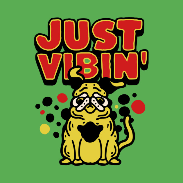 Funny Bulldog Just Vibin by The WYLD Tribe