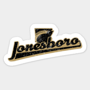 Jonesboro Retro Swash (Gold) Magnet