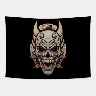Evil Clown Mask Tapestry