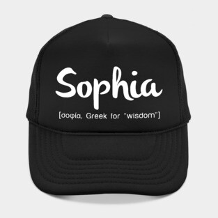 Sophia Means Wisdom Hat