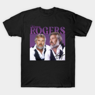 Kenny Rogers // 80s Vintage Purple Style // T-Shirt