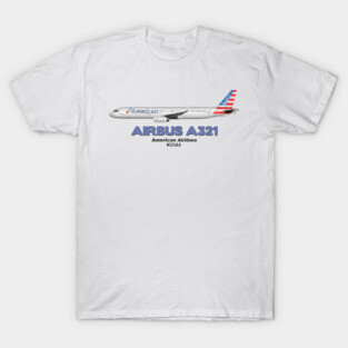 Airbus A321 - American Airlines T-Shirt