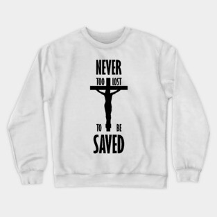 Religious Cross Design Crewneck Sweatshirt