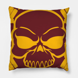 Bodybuilding Skull Pillow