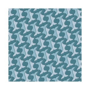 Whale Tail Seamless Pattern T-Shirt