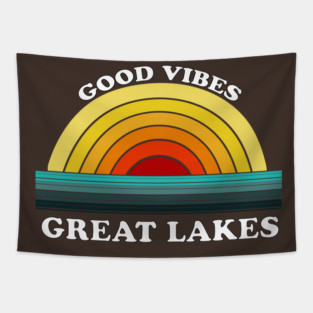 Good Vibes Great Lakes Tapestry
