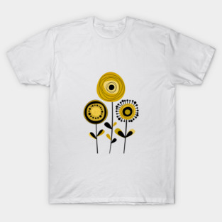Mid Century Modern Flowers 9 T-Shirt