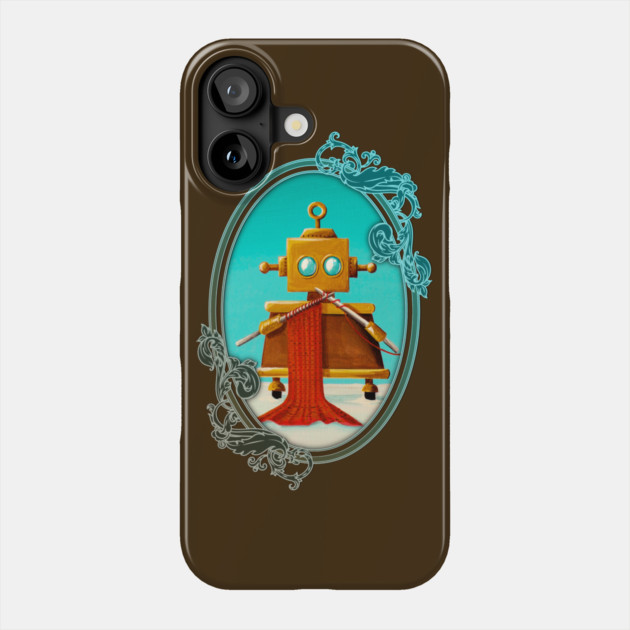 Knitting Robot Phone Case by Rocket Girl