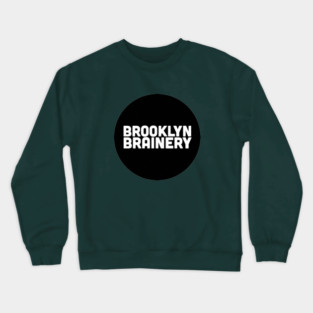 Classic Brainery Logo in Black Crewneck Sweatshirt