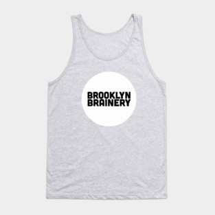 Classic Brainery Logo in White Tank Top