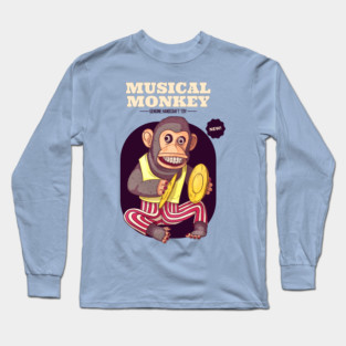 musical monkey Long Sleeve T-Shirt
