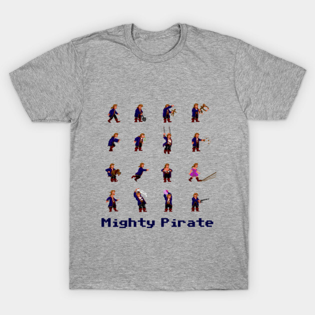 Mighty Pirate - A Guybrush Threepwood Antology T-Shirt by liviopacifico