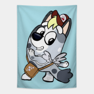 Muffin Derpy Heeler Tapestry