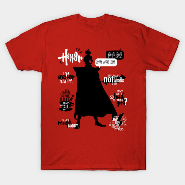 ATLA Prince Zuko Quotes Zuko T-Shirt TeePublic