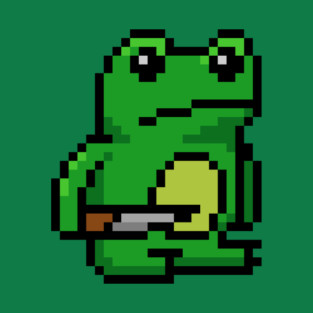 Pixel Frog with a knife 3 T-Shirt