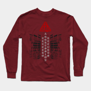 Electro Aggression Records vertical Long Sleeve T-Shirt