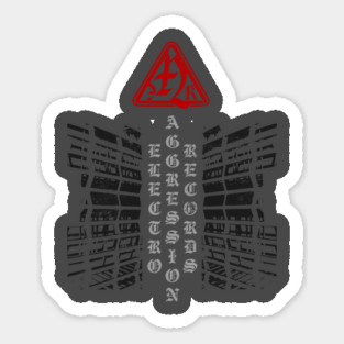 Electro Aggression Records vertical Sticker