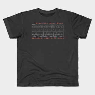 Electronic Body Music machines [weathered version] Kids T-Shirt