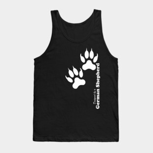 German Shepherd Pawprints Tank Top