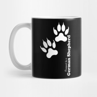 German Shepherd Pawprints Mug