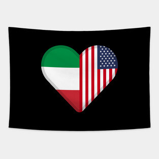 half italian, half american Tapestry