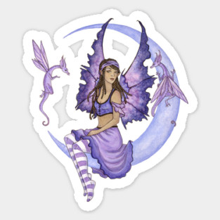 Dragon Moon Sticker