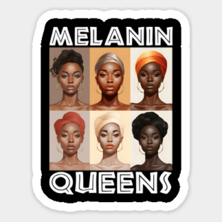 Melanin Queens Afrocentric Women Sticker