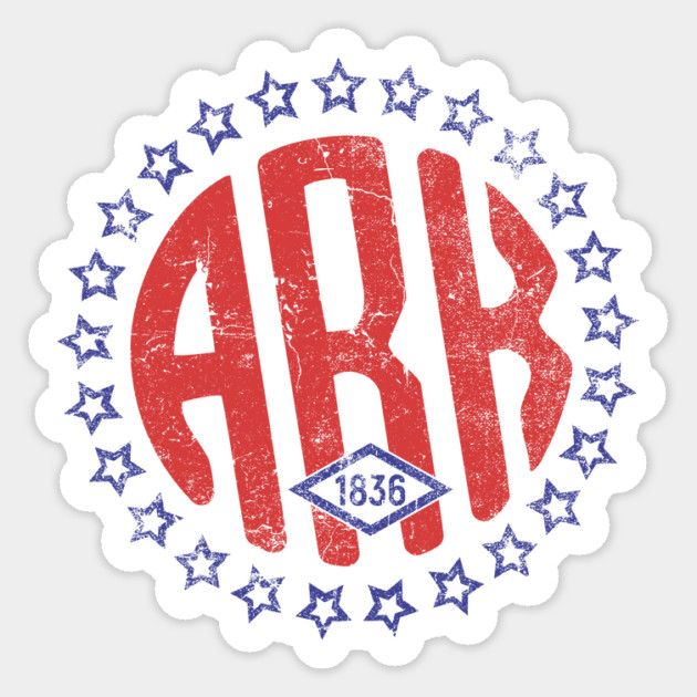 Patriotic Arkansas Sticker by rt-shirts