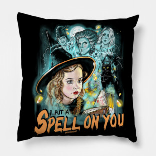 Hocus Pocus ( I put a spell on you) by BwanaDevilArt Pillow