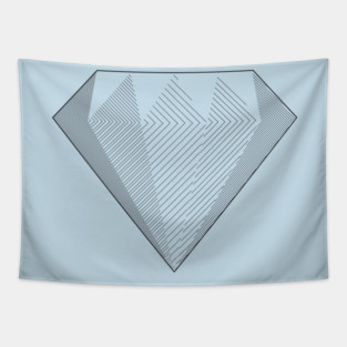 Diamond crosshatch Tapestry