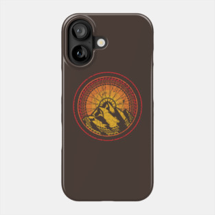 MTB Mountain Biking Rust Sun Tread Design Phone Case
