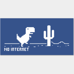 White Dinosaur > No internet Posters and Art