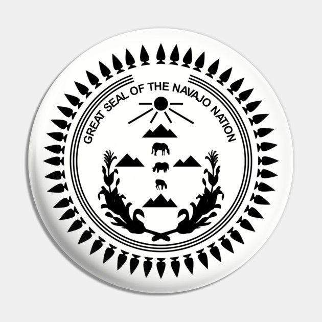 The Great Seal of Navajo Nation Navajo Nation Pin TeePublic - Main Image