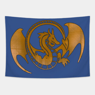 Golden Dragon Tapestry