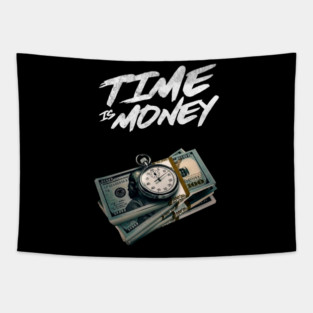 Time Is Money Tapestry