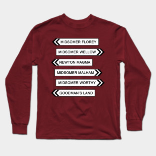 Midsomer Murder Signs #3 Long Sleeve T-Shirt