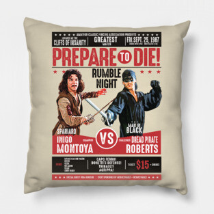 Inigo Montoya vs Dread Pirate Roberts Fencing Poster Pillow