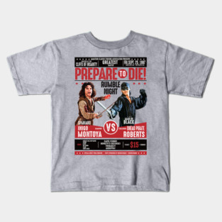 Inigo Montoya vs Dread Pirate Roberts Fencing Poster Kids T-Shirt